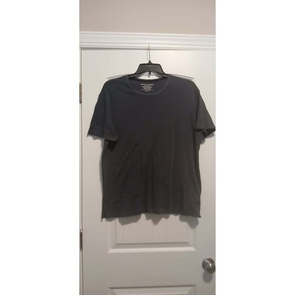 Banana Republic Other - Banana Republic Luxe Touch Performance Tee Mens XXL Navy Blue Ribbed Cotton Tee